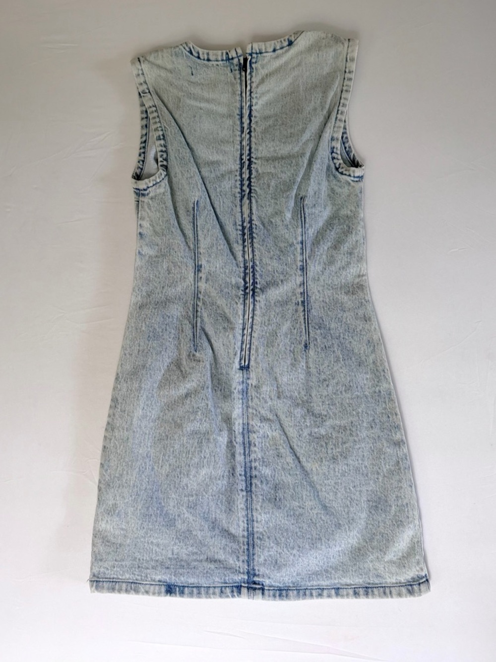 Abercrombie & Fitch Shell Denim Light Wash Mini Dress XS - Picture 8 of 14